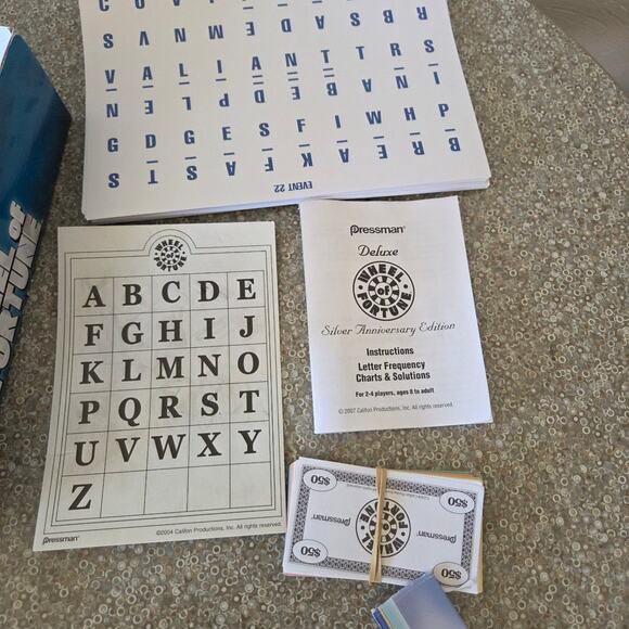 Wheel Of Fortune Deluxe 25th Silver Anniversary Edition with all pieces 2007 - Picture 5 of 8